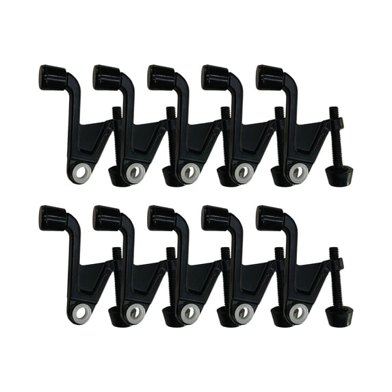 Design House 10-Pack Jumbo Hinge Pin Door Stops, Matte Black