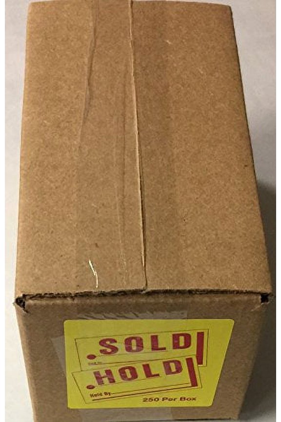 Jumbo Hold Sold Tag Jumbo Merchandise Tag 250 Per Box (Yellow)(U4R)