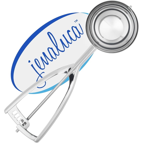 Jumbo Ice Cream Scoop - Cupcake and Muffin Scooper 1/2 Cup Disher Size #8 scooper for icecream, batter & food portions