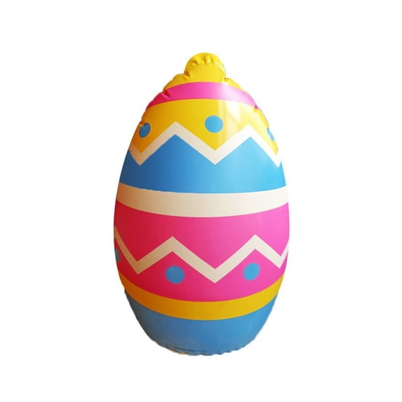 Jumbo Inflatable Giant Easter Eggs 16 Inch Colorful Blow up Easter Eggs Decor Ornaments for Indoor Outdoor Yard Garden Party