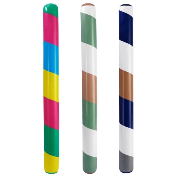 Jumbo Inflatable Pool Noodles 3PC, 61 Inch Heavy Duty PVC Pool Floats for Adults & Kids, Portable Giant Swim Noodle for Swimming Pool, Travel and Family Summer Fun(Random color)