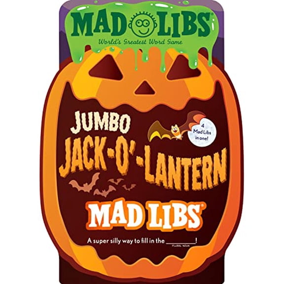 Pre-Owned Jumbo Jack-O'-Lantern Mad Libs: 4 Mad Libs In 1! : World's Greatest Word Game about Halloween (Paperback) 9780593522714