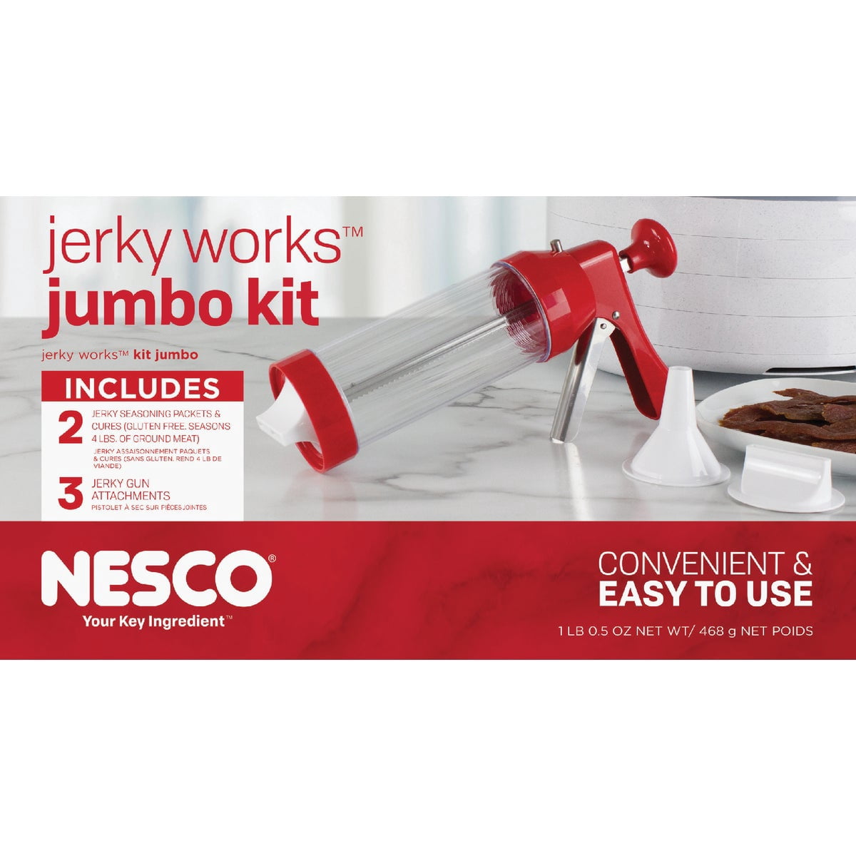 Jumbo Jerky Works Kit - Complete Beef Jerky Kit for Homemade Jerky
