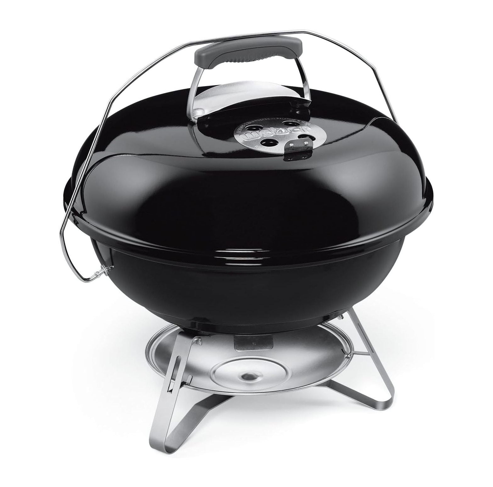 18-Inch Black Porcelain-Enameled Portable Charcoal Grill