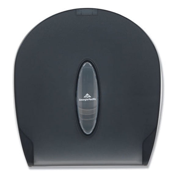 Jumbo Jr. Bathroom Tissue Dispenser, Single Roll, 10.6" X 5.4" X 11.3", Translucent Smoke | Bundle of 2 Each