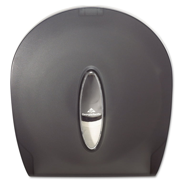 Jumbo Jr. Bathroom Tissue Dispenser, Single Roll, 10.6 x 5.4 x 11.3, Translucent Smoke Jumbo Jr. Bathroom Tissue Dispenser, Single Roll, 10.6 x 5.4 x 11.3, Translucent Smoke