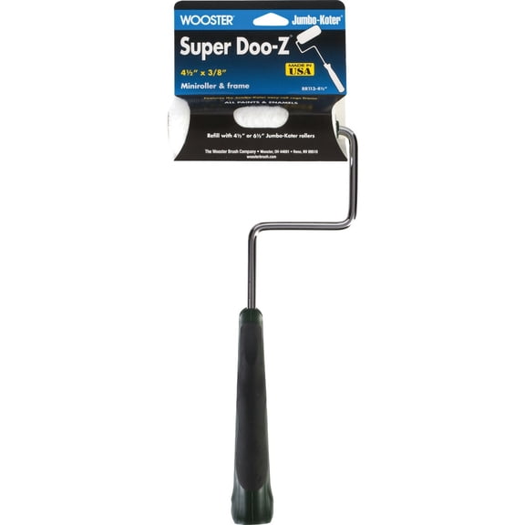 Jumbo-Koter Super/Doo-Z Frame and Cover, Wooster Brush RR113-4 1/2, 4.5 Inch 4 Pack