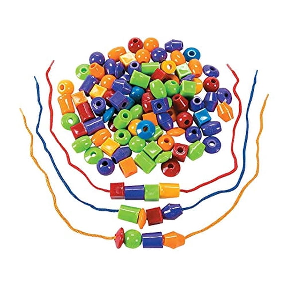 Jumbo Lacing Beads - Educational - 100 Pieces