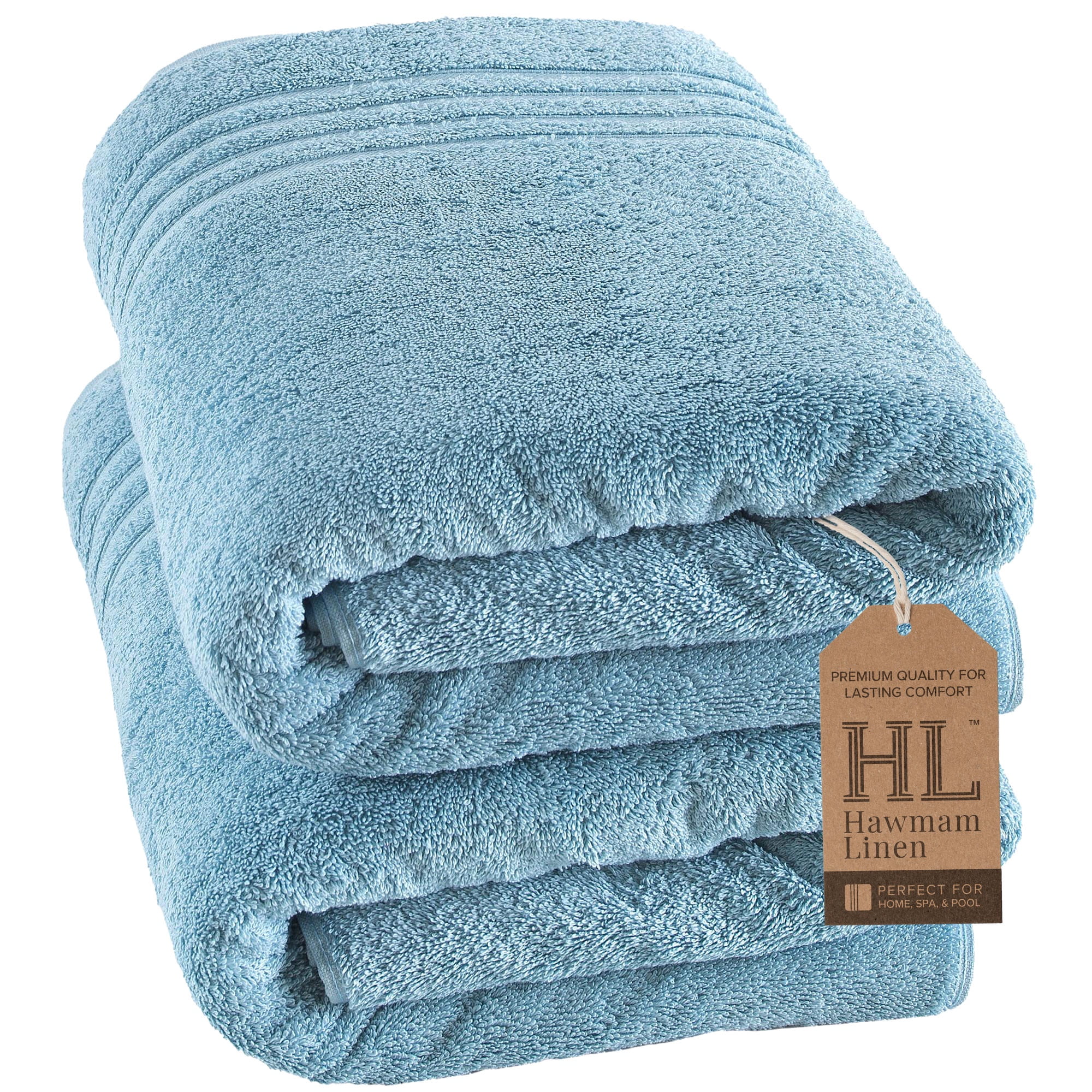 Jumbo Large Bath Sheets Towels 2 Pack Soft and Absorbent, 100% Cotton ...