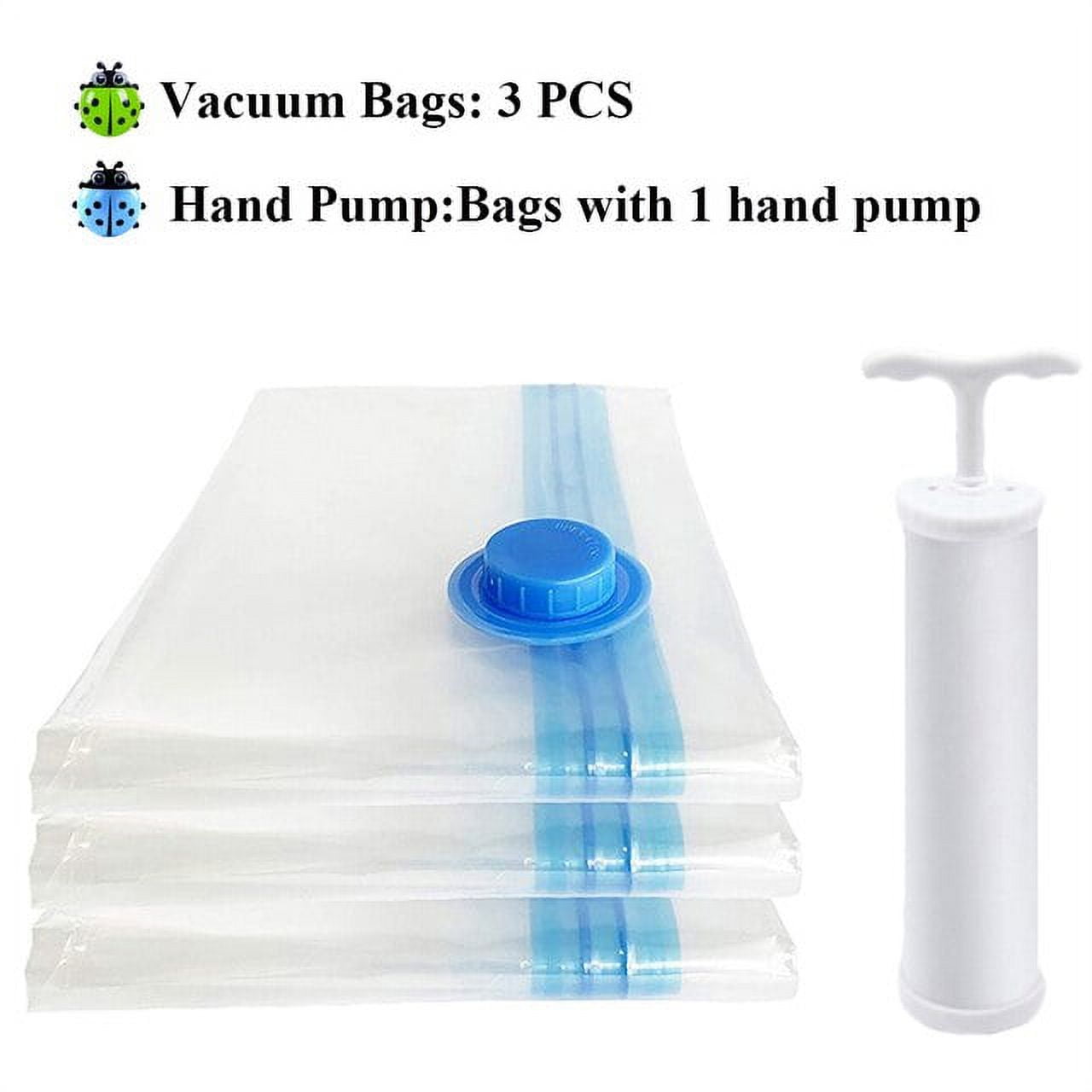Jumbo Large Ziplock Vacuum Seal Bags for Bedding Clothes Pillows