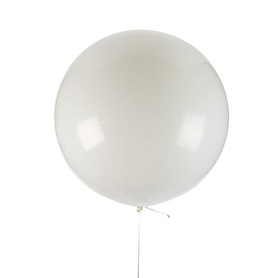 Jumbo Latex Balloon - White - 36" - Party Decor - 2 Pieces