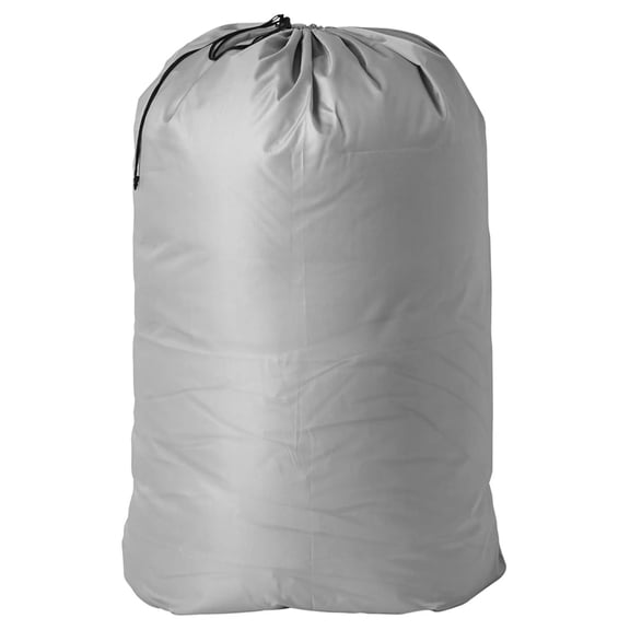 Jumbo Laundry Bag - TUSK Storage Gray 28x39.5 - Oversized Hamper Durable 600D Polyester Clothes Basket for Dorm Room College Apartments