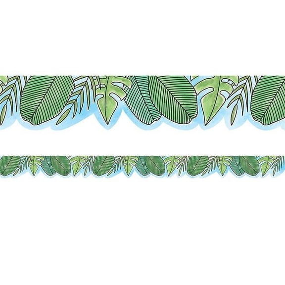 Jumbo Leaves Safari Border - Pack of 3
