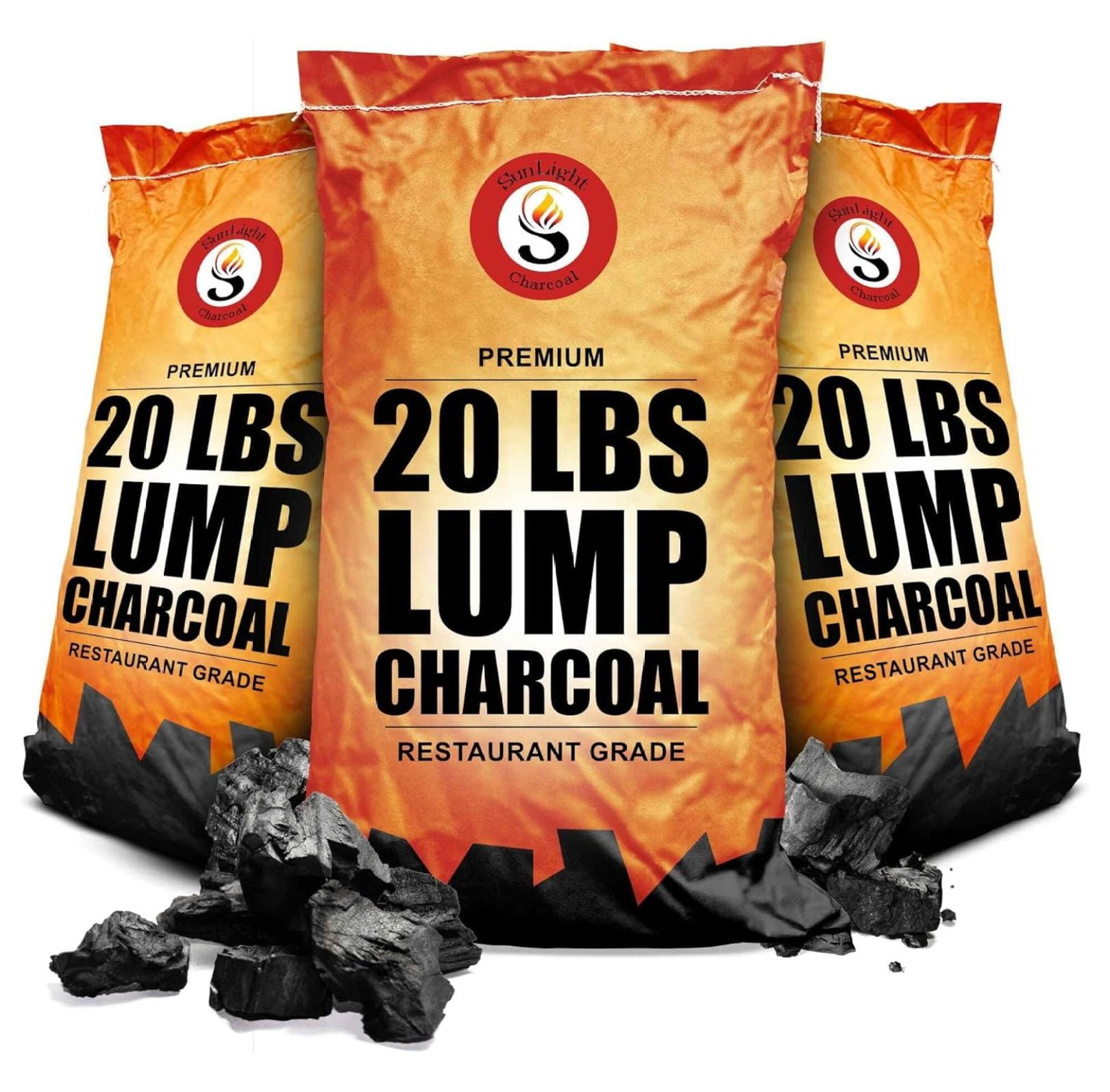 Jumbo Lump Grilling Charcoal Natural Hand Selected Large Pcs Dust