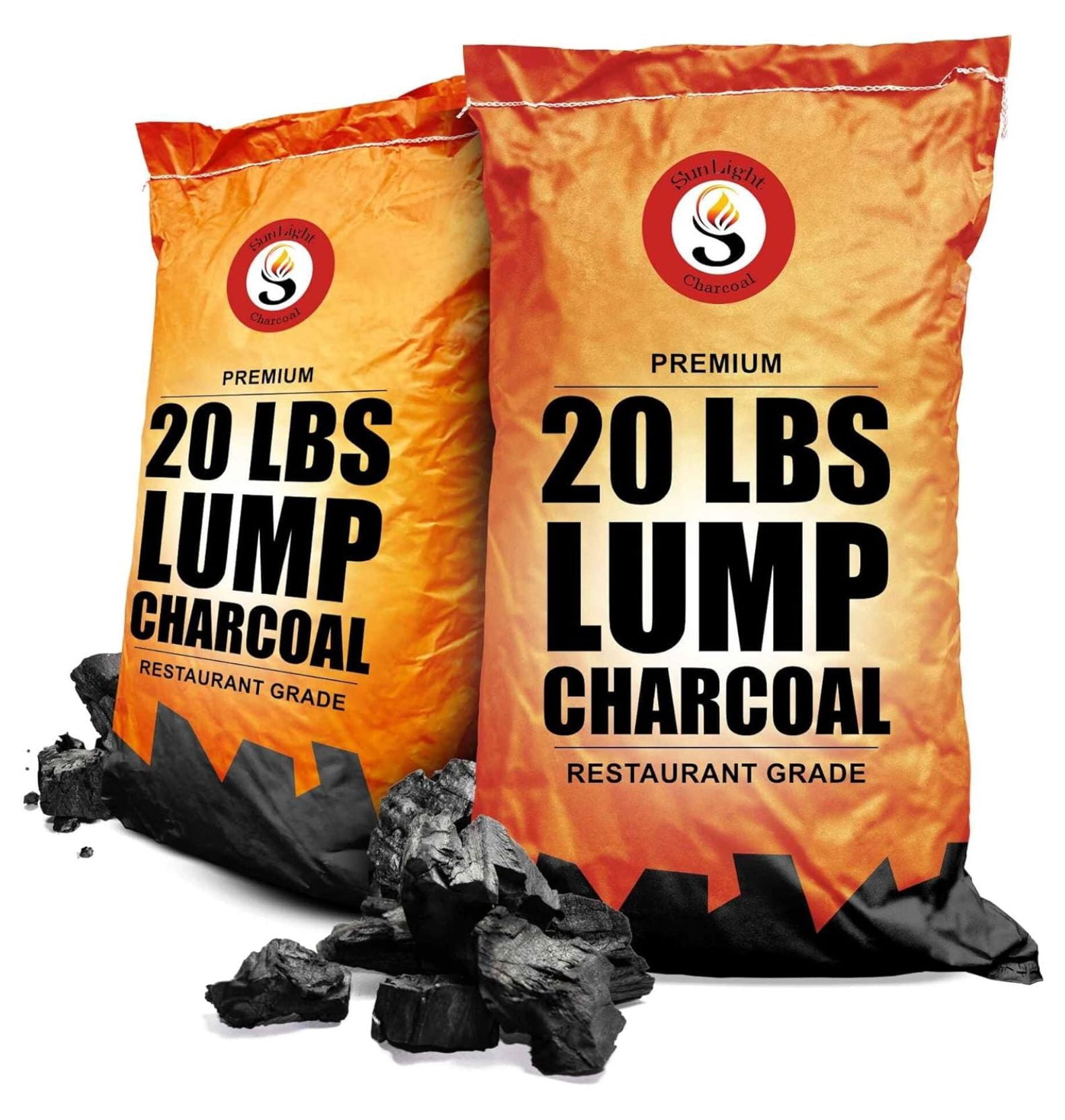 Jumbo Lump Grilling Charcoal - Natural Hand Selected Large Pcs - Dust ...