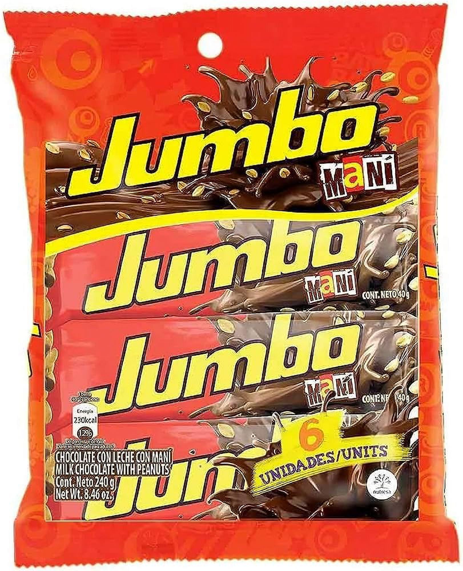 Jumbo Mani Chocolate - Colombiana - 240g - 6 Units (2) - Walmart.com