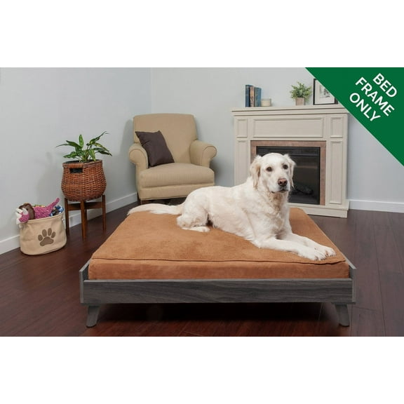 Jumbo Modern Pet Bed Frame - Gray Wash
