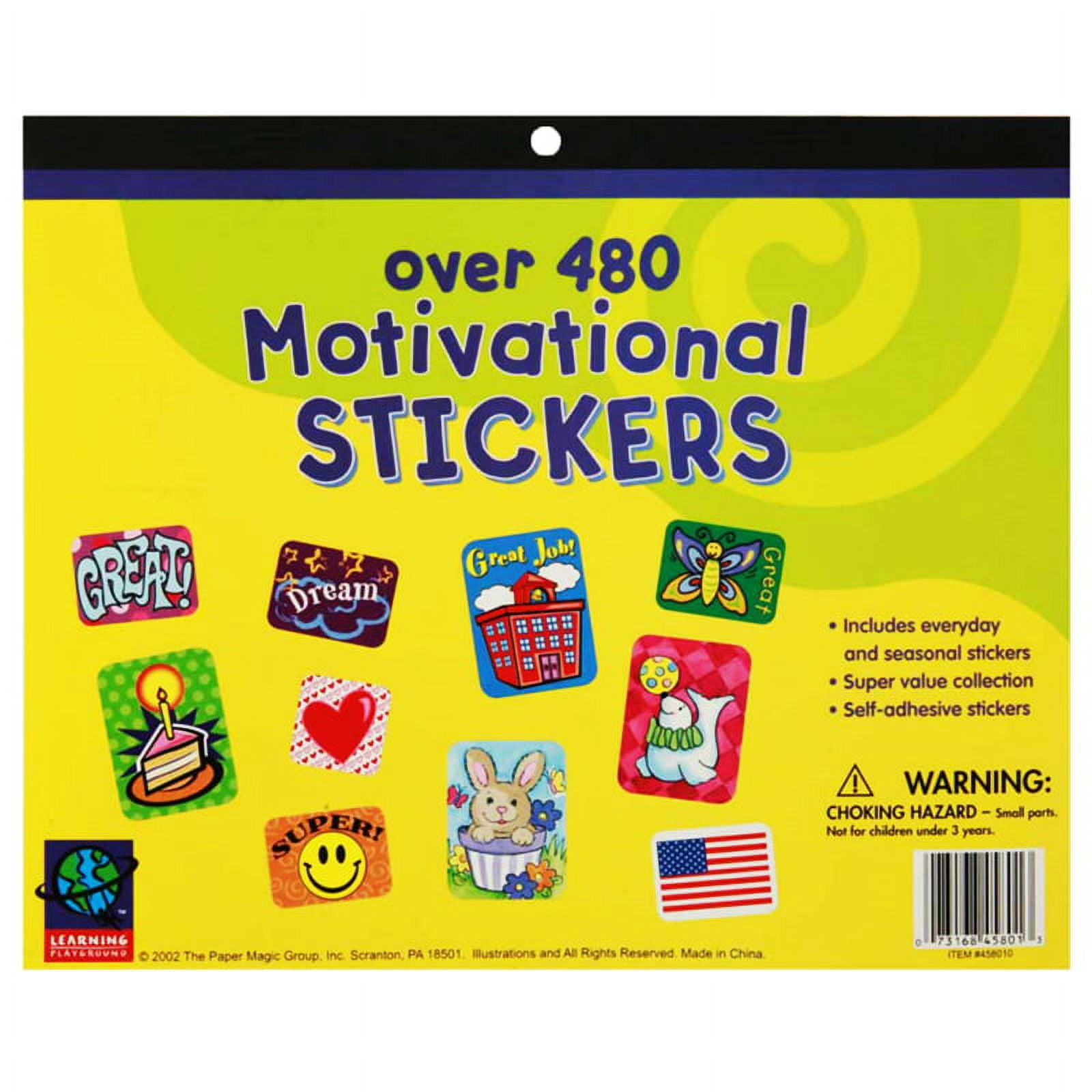 Jumbo Motivational Sticker Book, 480 Stickers