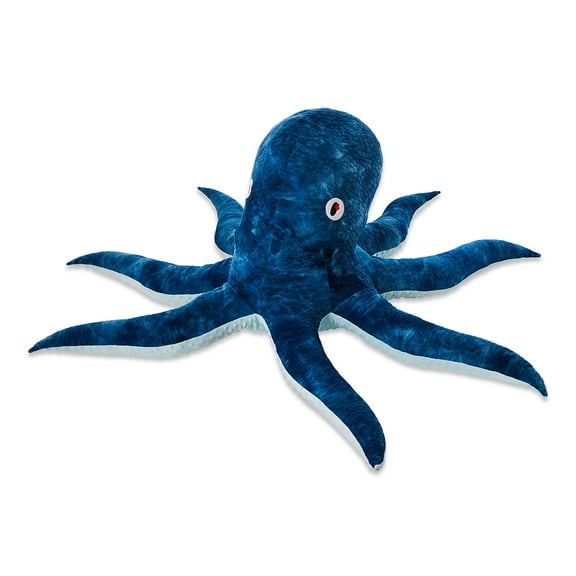 Jumbo Octopus Plush, Blue, 60", Valentine's Day by Way To Celebrate
