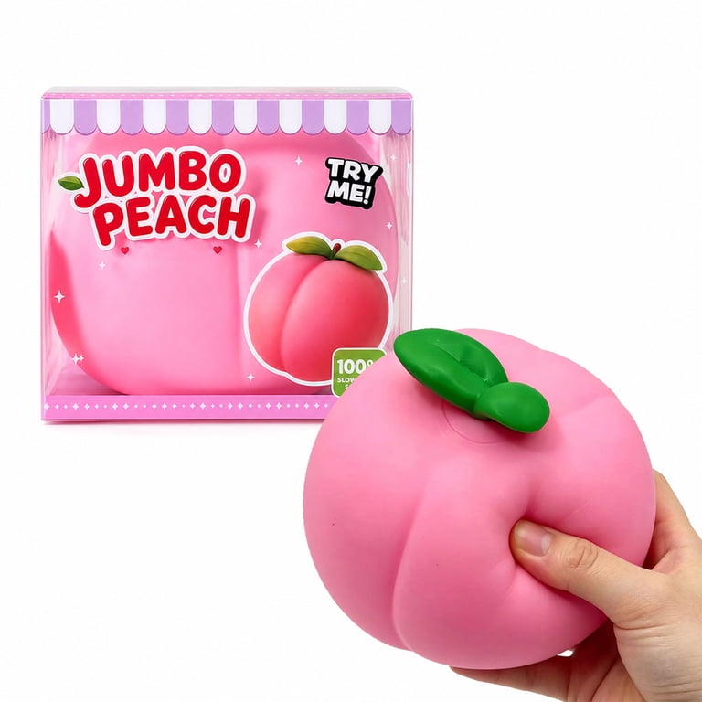 Jumbo Peach Squish Toys, 6.3