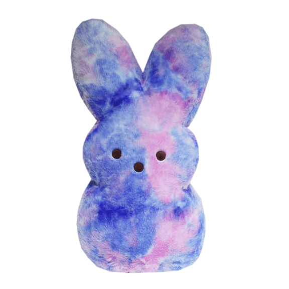 Jumbo Peeps 36 Inch Easter Bunny Plush Stuffed Animal Toy Easter Decoration (Purple Multi)