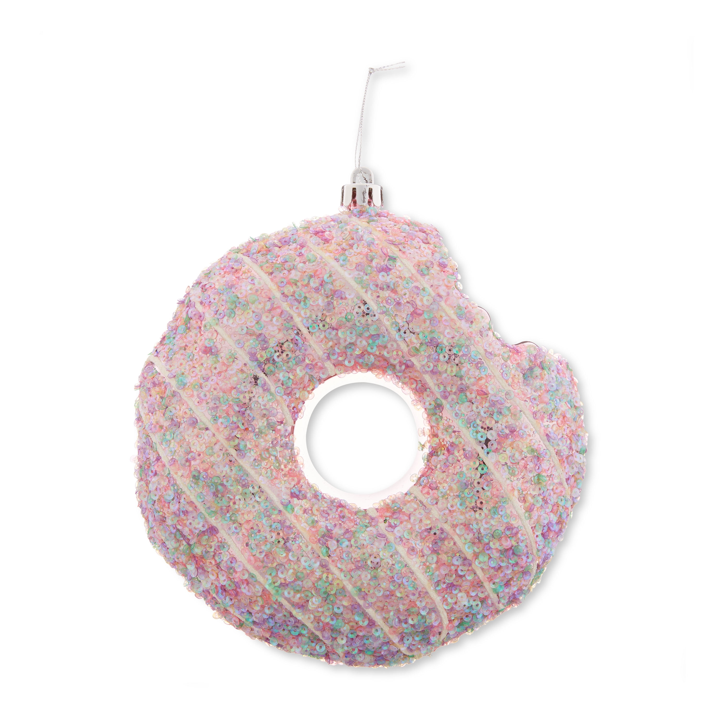 Jumbo Pink Donut Christmas Ornament, 6.3", by Holiday Time