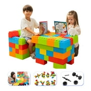 Jumbo Plastic Building Blocks, 48 Pieces, Age 1 - 8