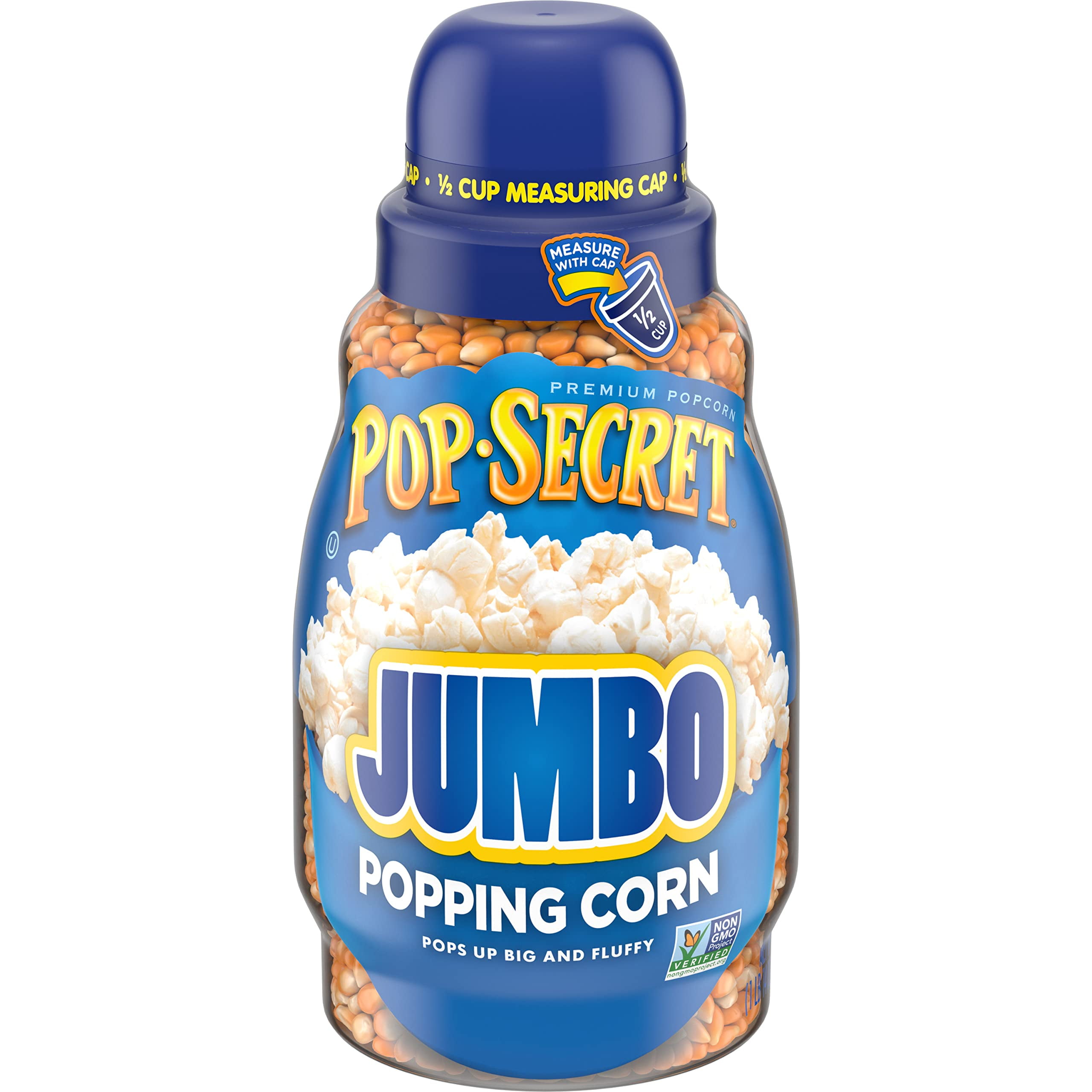Jumbo Popcorn Kernels, 30 Oz Jar