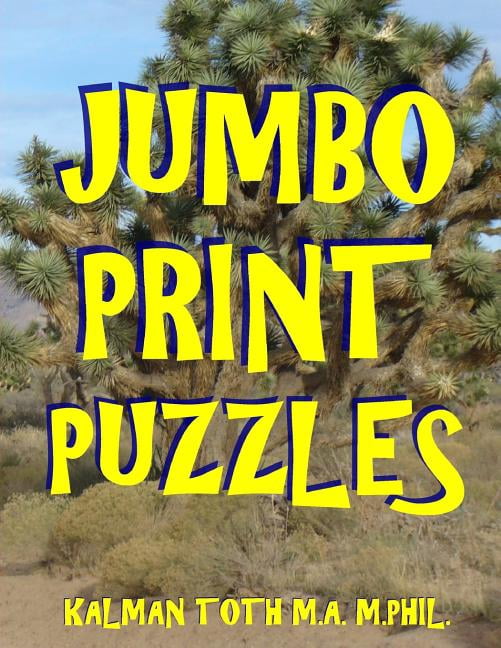 Jumbo Print Puzzles: 111 Large Print Themed Word Search Puzzle (Paperback)