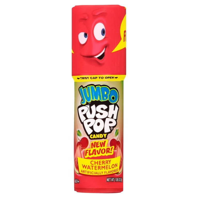 Jumbo Push Pop, Assorted Flavor Spring Lollipop, 1.06oz 