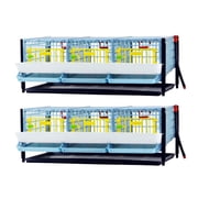 Jumbo Quail Breeding Cage Indoor Double Layer Addition for Stackable Quail Coop, Rust-Free, Easy Egg Collect 2024 Longer Waste Trays, Removable Middle Walls, Jumbo Flooring Cimuka by Hatching Time