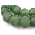 thumbnail image 1 of Jumbo Recycled Glass Beads, 21–25mm – African Sea Glass for Wall Hangings, Coffee Table Decor, Shelf Styling, and Home Accents – (Light Green) – The Bead Chest, 1 of 3