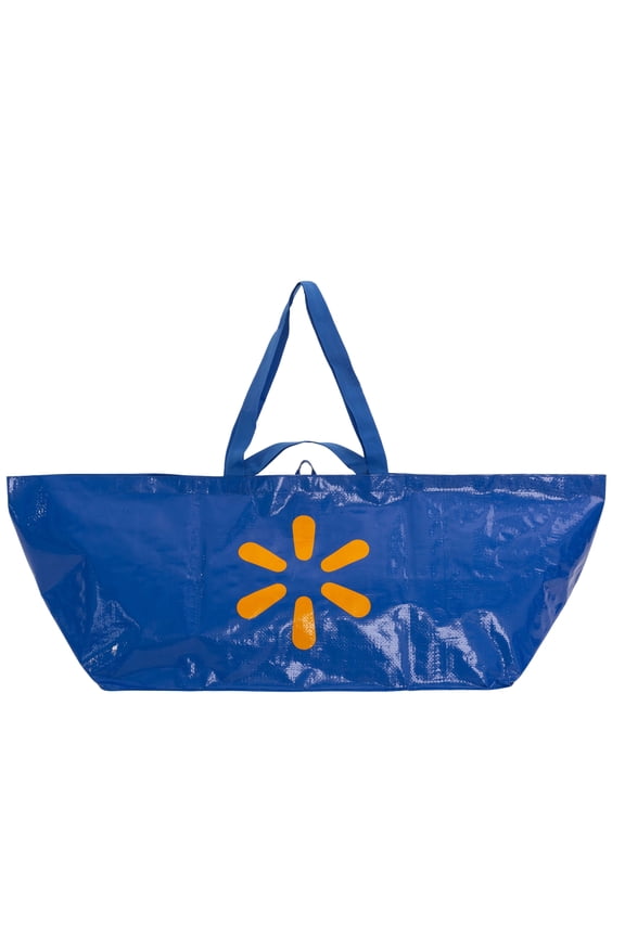 Jumbo Reusable Shopping Bag, Heavy-Duty Grocery Bag, Blue
