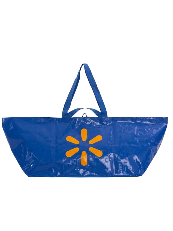 Jumbo Reusable Shopping Bag, Heavy-Duty Grocery Bag, Blue