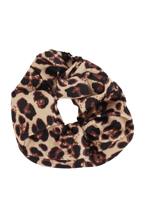 Jumbo Satin Hair Scrunchie, Patterned Elastic Hair Tie