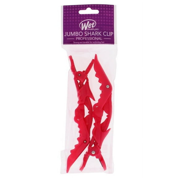 Jumbo Shark Clips - Pink by Wet Brush for Unisex - 2 Pc Hair Clips