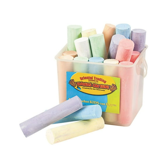 Jumbo Sidewalk Chalk-20 Pc - Basic Supplies - 20 Pieces