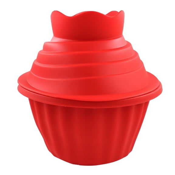 Jumbo Silicone Cupcake Mold Non-Stick Bakeware for Giant Cupcake Cake Decorating Reusable Easy Clean Oven Microwave Freezer Safe