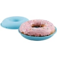 Jumbo Silicone Donut Cake Pan Non-Stick Bagel Mold 10 Inch 2 Piece Set ...