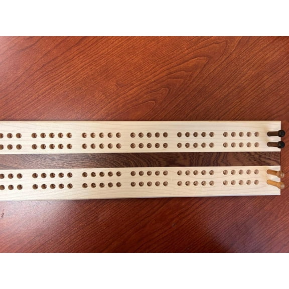 Jumbo Size Cribbage Board-Hand Crafted.