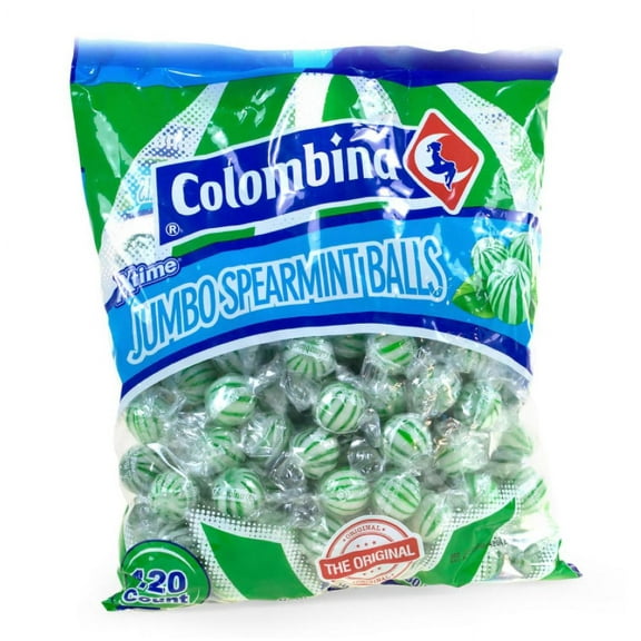 Jumbo Spearmint Balls 120 Pieces (Two Pack)