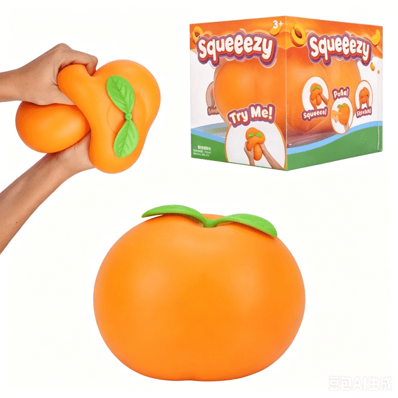 Jumbo Squeezy Peach Squishy Toy, Ultra-Soft Slow Rising Pink Peach Squeeze , Stress Relief & Anxiety Fidget Toy for Party Favor Gift