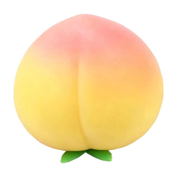 Jumbo Squeezy Peach, Ultra-Soft Slow Rising Peach Squishy for Stress Relief & Anxiety, Fidget Accessory for Party Favor Gift, 2.7in