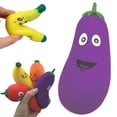 thumbnail image 1 of Jumbo Squishies Slow Rising Squishy Eggplant Charms Fruit Squishies Cream Scented Stress Relief Kawaii Butter Squishy Cheese Squishy Big Squishy, 1 of 4