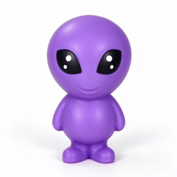 Jumbo Squishy Alien, Soft Slow-Rise Foam Stress Relief Fidget Toy, Squeezable Sensory Toy for Kids & Adults, Desk Toy, Party Favor Gift(Purple)