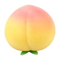 thumbnail image 1 of Jumbo Squishy Peach Stress Reliever, 4 Inch Ultra-Soft Slow Rising Peach Squeeze Toy, Large Fruit Fidget for Anxiety Relief, Sensory Calming Toy for Adults Kids, Party Favor Gift, Yellow, 1 of 4