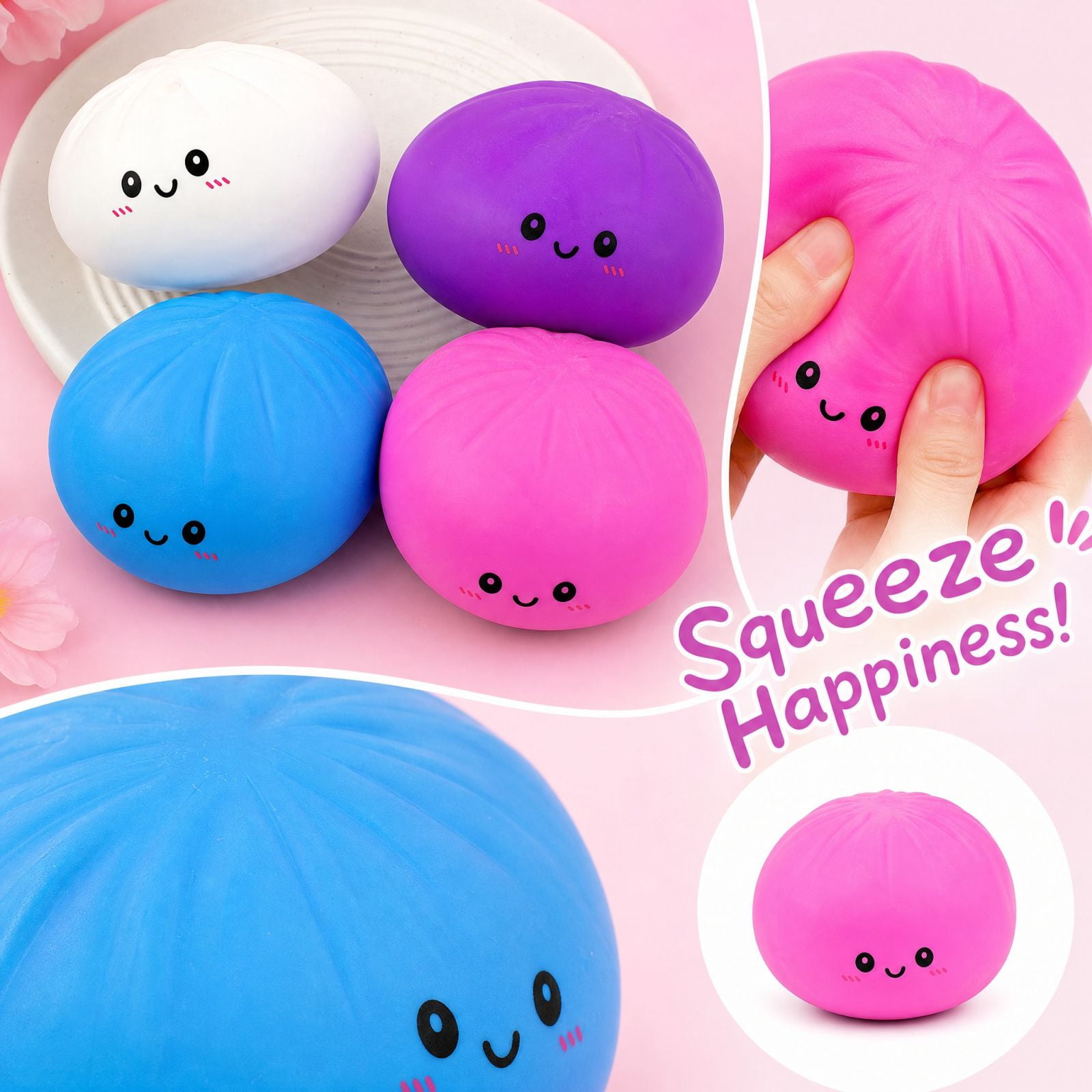 3 Color Design Random Jumbo Squishy Toy with Slow Rising Soft Foam, 10 Inches, Random Color ...