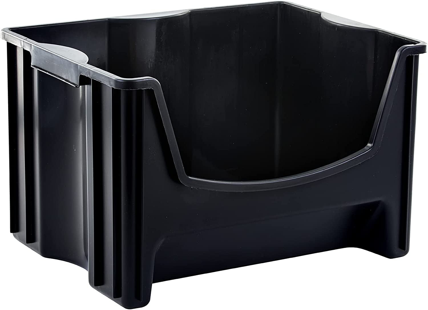 Jumbo Stackable Storage Bins, Pack of 3, EasyAccess Storage, Large