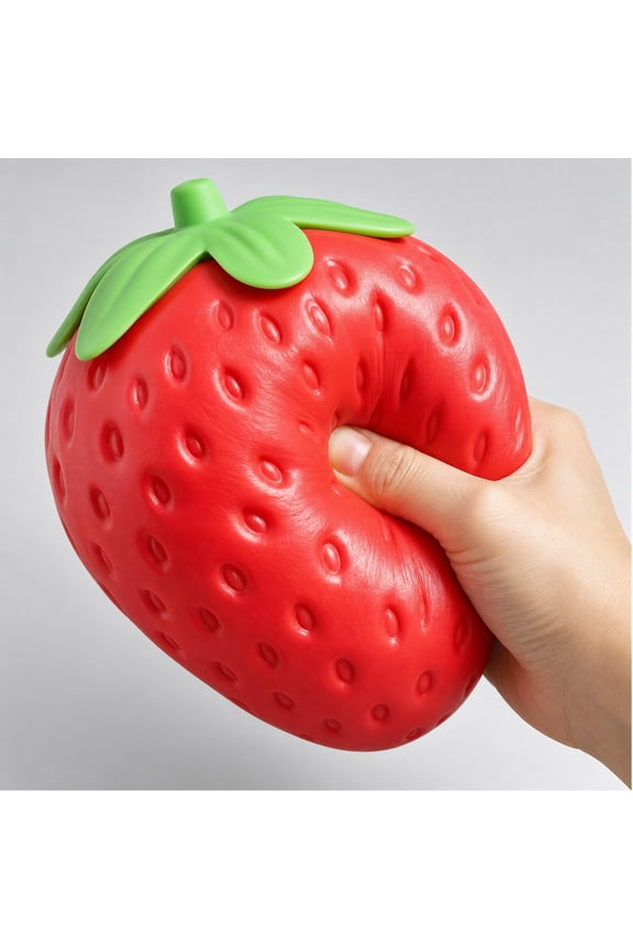 Jumbo Strawberry Squishy 7.87 Inch Giant Strawberry Squishy Slow Rising Squishy Sensory Fidget for Relaxation and Anxiety Relief