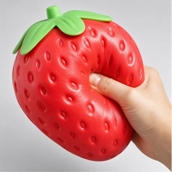 Jumbo Strawberry Squishy 7.87 Inch Giant Strawberry Squishy Slow Rising Squishy Sensory Fidget for Relaxation and Anxiety Relief